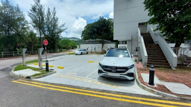EV charging parking spaces at United College